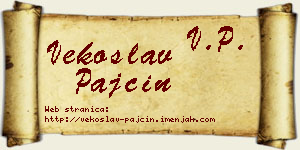 Vekoslav Pajčin vizit kartica